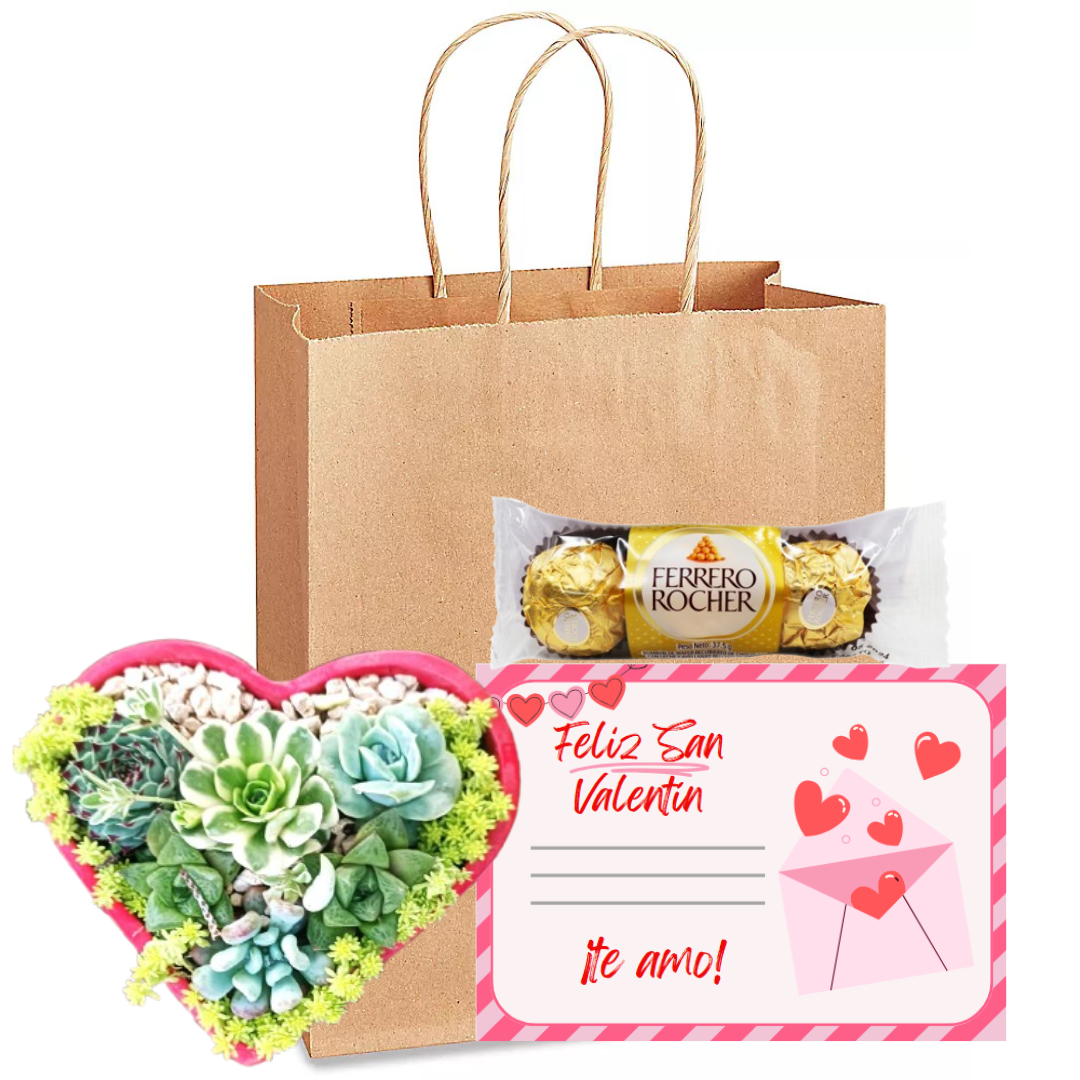 Mix de suculentas y chocolates